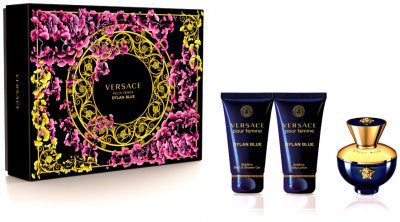 Versace Dylan Blue Pour Femme Turqoise 50ml Edp + Bodylotion & Showergel Geschenkset