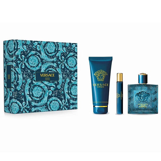 Versace Eros 100ml Parfum + Showergel + 10ml Parfum Spray Geschenkset
