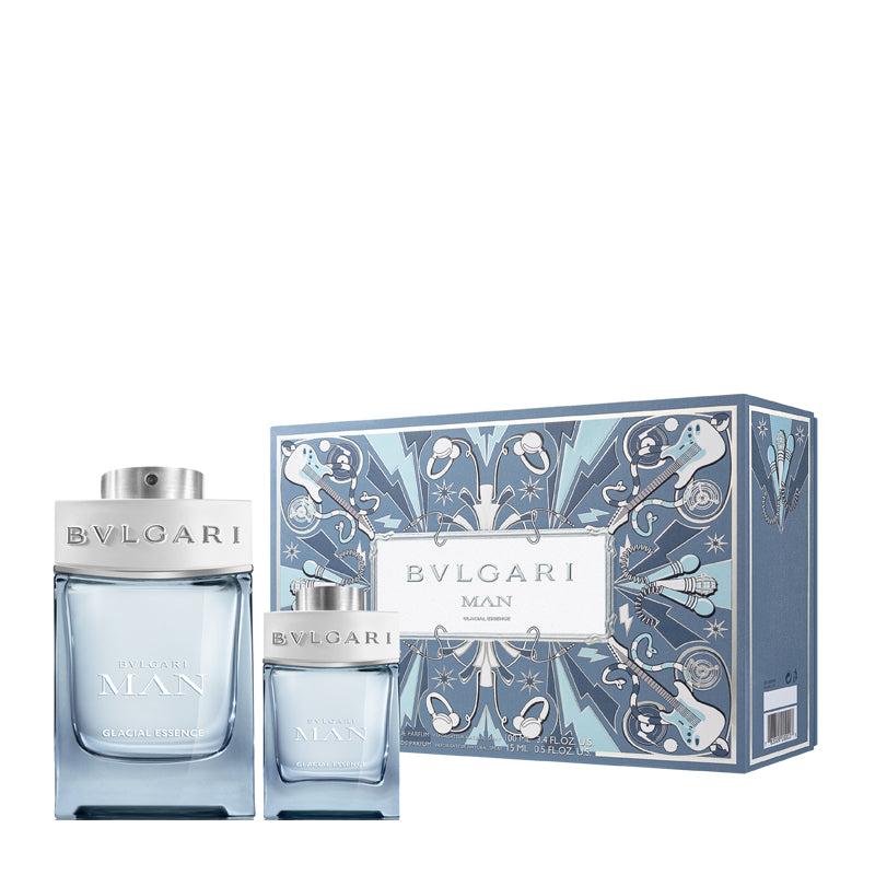 Bvlgari Man Glacial Essence 100ml Edp + 15ml Edp Spray Geschenkset