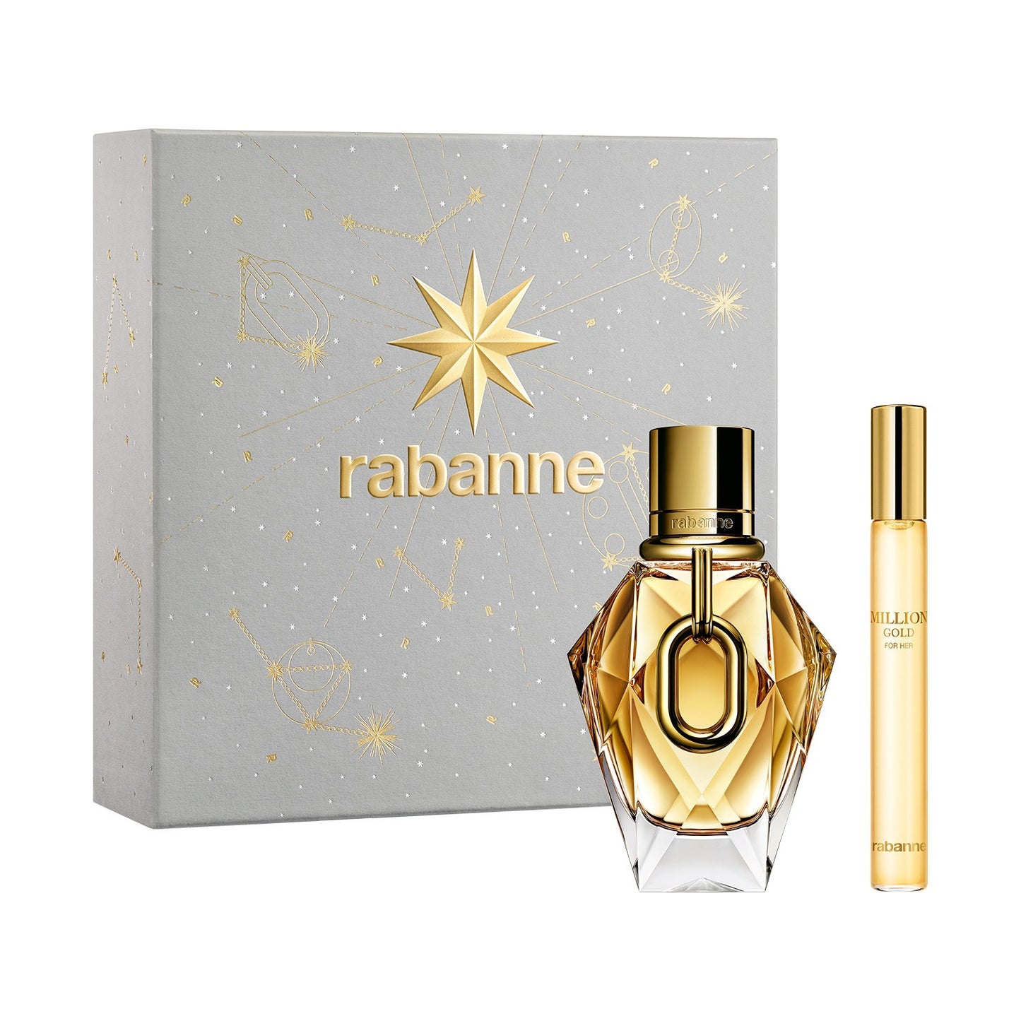 Rabanne Million Gold For Her 50ml Edp + 10ml Edp Spray Geschenkset