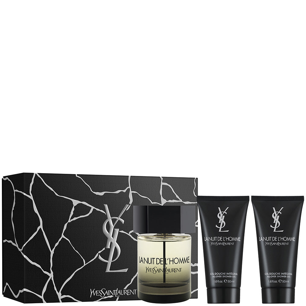 Y.S.L. La Nuit De L'Homme 100ml Edt + 2x Showergel Geschenkset