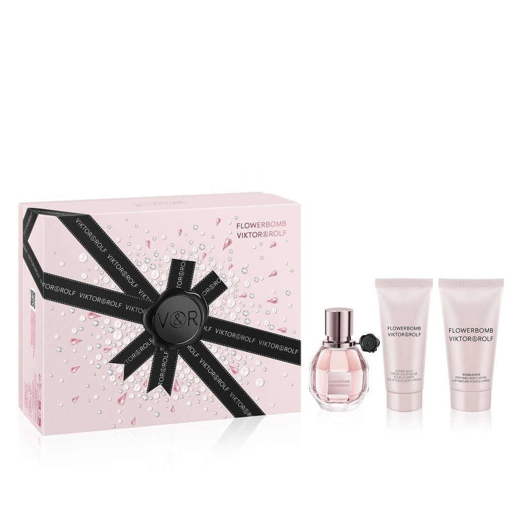 Viktor & Rolf Flowerbomb 30ml Edp + Bodylotion + Bodycream Geschenkset