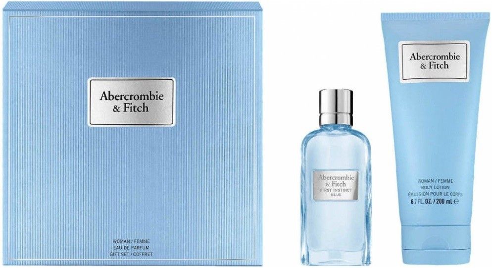 Abercrombie & Fitch First Instinct Blue for Her 50ml Edp + Bodylotion Geschenkset