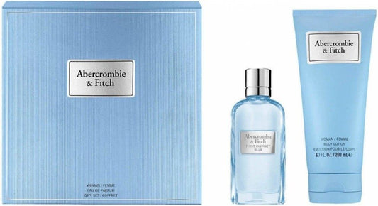 Abercrombie & Fitch First Instinct Blue for Her 50ml Edp + Bodylotion Geschenkset