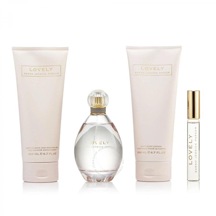Sarah J. Parker Lovely 100ml Edp + Bodylotion + Showergel + 15ml Edp Spray Geschenkset
