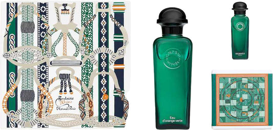 Hermes Eau D'Orange Verte 100ml Edc + Perfumed Soap Geschenkset
