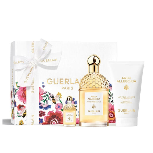 Guerlain Aqua Allegoria Mandarine Basilic 125ml Edt + 7,5ml Edt + Bodylotion Geschenkset