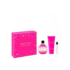 Jimmy Choo Rose Passion 100ml Edp + 7.5ml Edp Spray + Bodylotion Geschenkset