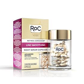 ROC Line Smoothing Night Serum 30 Capsules Cosmetica 10.5 ml