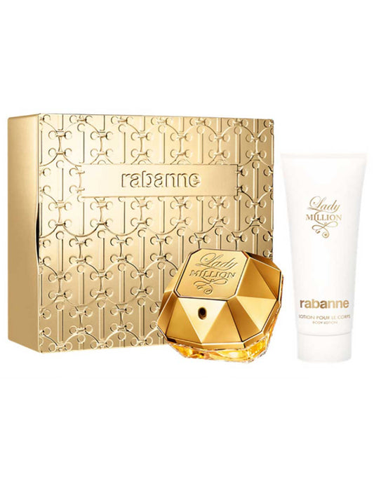 Rabanne Lady Million 80ml Edp + Bodylotion Geschenkset