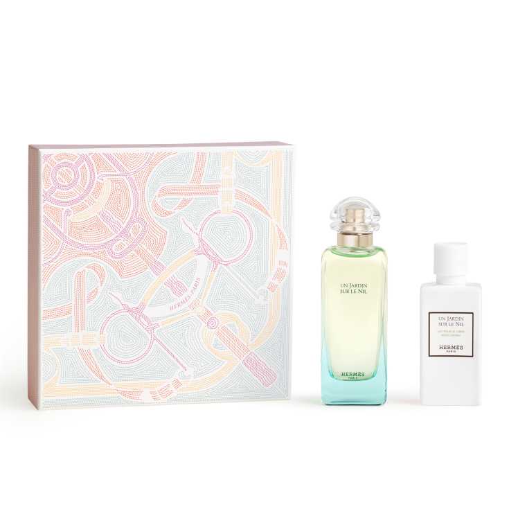Hermes Un Jardin Sur le Nil 100ml Edt + Perfumed Bodylotion Geschenkset