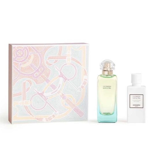Hermes Un Jardin Sur le Nil 100ml Edt + Perfumed Bodylotion Geschenkset