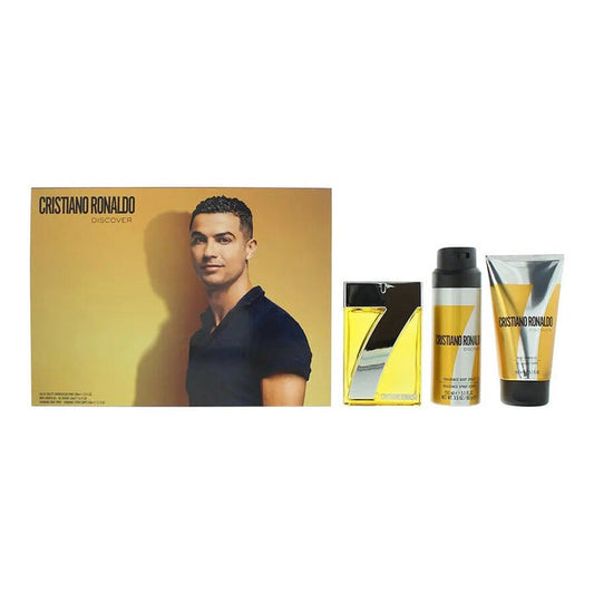 Cristiano Ronaldo CR7 Discover 100ml Edt + Bodyspray + Showergel Geschenkset