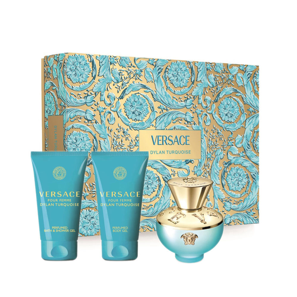 Versace Dylan Turquoise 50ml Edt + Bodylotion + Showergel Geschenkset