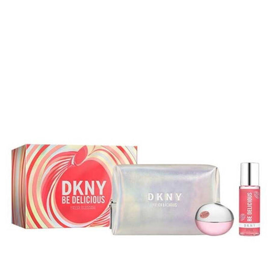 DKNY Fresh Blossom 100ml Edp + Bodymist 125ml + Pouch Geschenkset