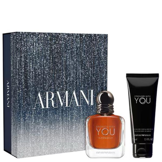 Armani Stronger With You Intensely 50ml Edp + Showergel Geschenkset