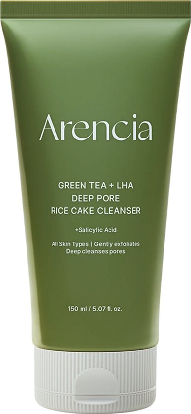 Arencia Green Tea + LHA Deep Pore Rice Cake Cleanser Cosmetica 150 gr