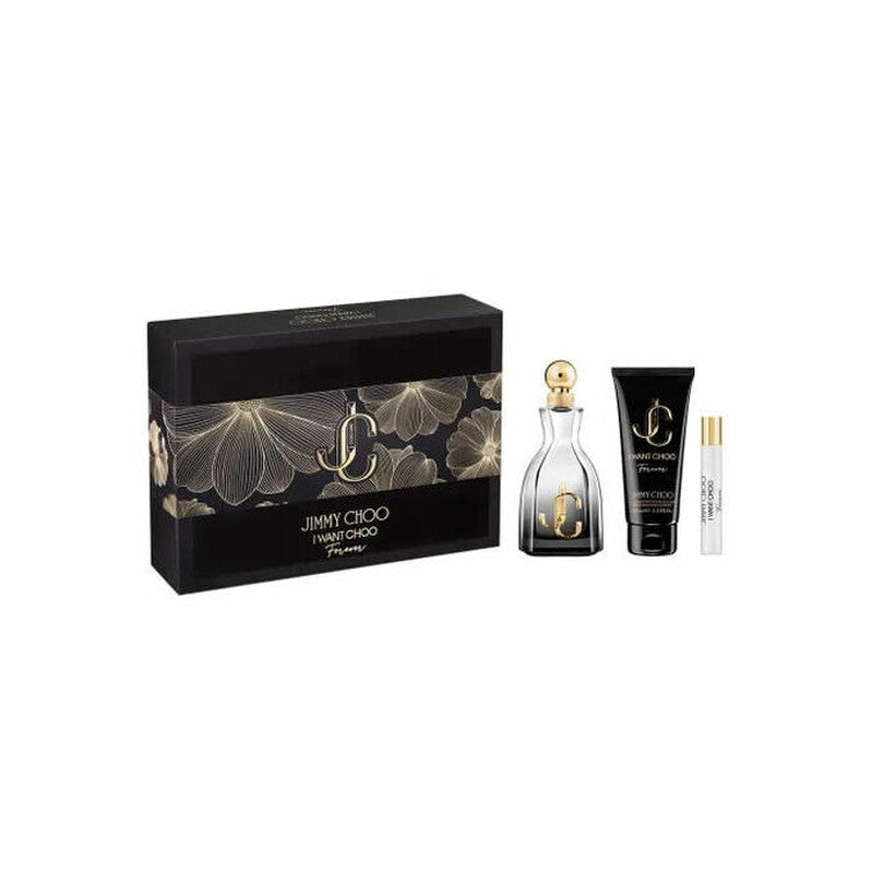 Jimmy Choo I Want Choo Forever 100ml Edp + 7,5ml Edp Spray + Bodylotion 100ml Geschenkset