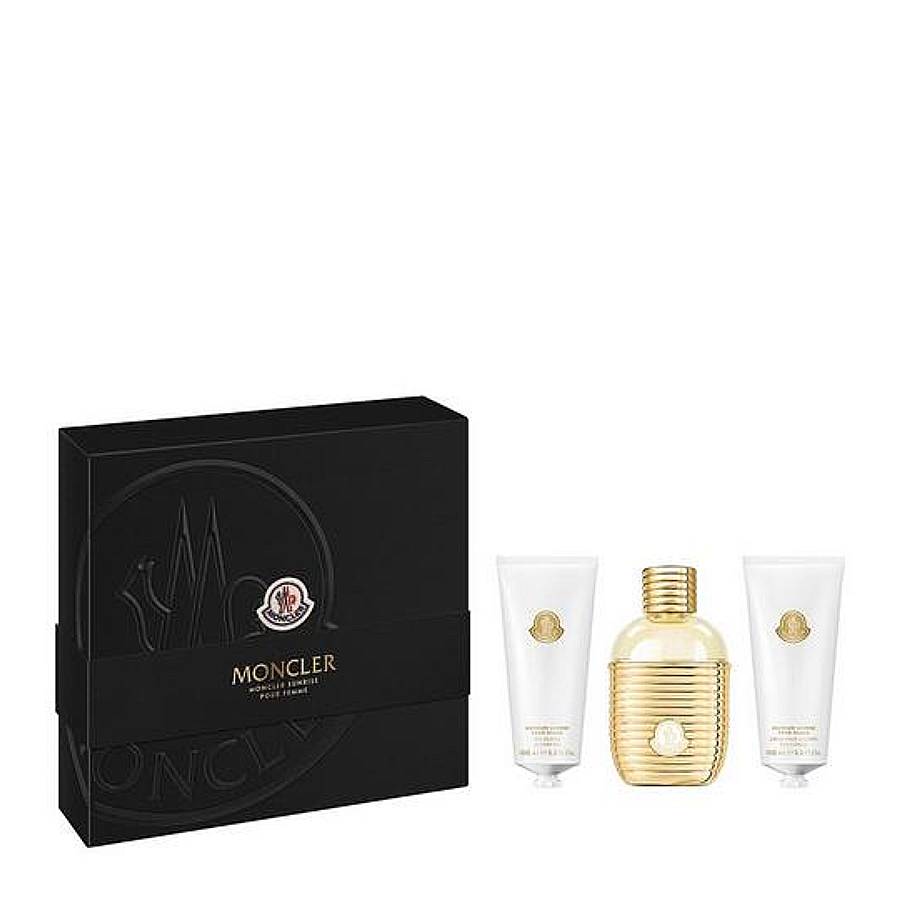 Moncler Sunrise Pour Femme 100ml Edp + Showergel 100ml + Bodycream 100ml Geschenkset