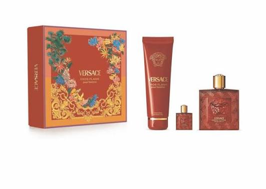 Versace Eros Flame 100ml Edp + Showergel 150ml + 5ml Edp Geschenkset